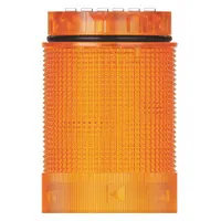 WERMA Tower Light Module: Flashing/Strobe, 24V DC, Yellow, 40 mm Overall Dia, 59 mm Overall Ht (MPN 63432055)