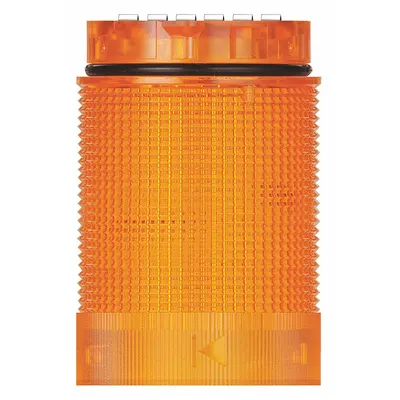 WERMA Tower Light Module: Flashing/Strobe, 24V DC, Yellow, 40 mm Overall Dia - Flashing Light Modules