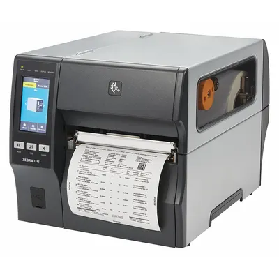 ZEBRA Industrial Printer: 6.6 in Max. Print Wd, Tear Off Dispensing, Wired - RFID Barcode Industrial Label Printers