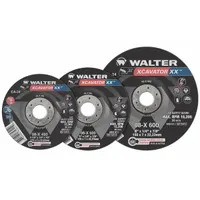 WALTER SURFACE TECHNOLOGIES Depressed Center Grinding Wheel: Type 27, 6" x 1/4" x 7/8", Ceramic (MPN 08X600)