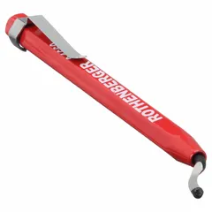 This disposable hand deburring tool is designed for manual removal of burrs from cut edges on metal, plastic, or pipe. Its single-use construction provides a convenient solution for edge preparation in plumbing, HVAC, and general fabrication tasks. The tool features a red color for easy identification.