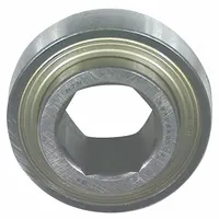 NTN Agricultural Disc Bearing: HPS100GP, Hex, 1.027 in Bore, Double Sealed, Non-Flanged, 4,800 RPM