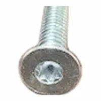 Machine Screw: #6-32 Thread Size, 1 1/2 in Lg, Steel, Zinc-Plated, Flat, Torx®/Star, 50 PK (MPN 400590)