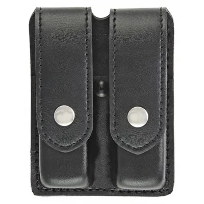 HEROS PRIDE Magazine Pouch: Black, Synthetic Leather, Plain, 5 3/4 in x 1 5/16 in - Duty Equipment Pouches