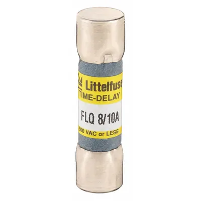 LITTELFUSE Fuse: FLQ Series, Midget, Time-Delay, 800 mA, 500 V AC, 300 V DC - Time-Delay Cylindrical Fuses