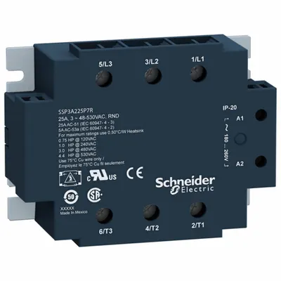 SCHNEIDER Solid State Relay: Surface Mounted, 50 A Max Output Current, SCR - Surface-Mounted Relays