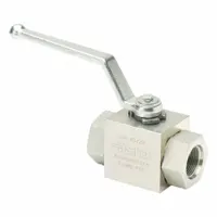 PARKER High Pressure Hydraulic Ball Valve: Not Lockable, 6.73 in Handle Lg, Two-Way Ways, Delrin, BV (MPN BVHP16SSS1V)