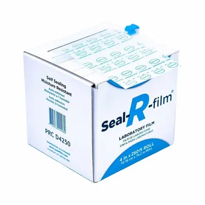 GLOBE SCIENTIFIC Sealing Film: Paraffin, 250 ft Overall Lg, 0.14 mm Overall Thick, 4 in Overall Wd - Films & Seals