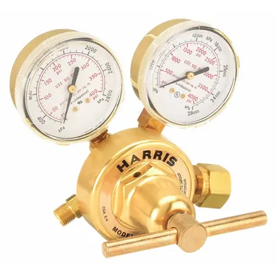 HARRIS Gas Regulator: Single Stage, CGA 346 Inlet, 9/16"-18 M RH Outlet, 200 psig - Air & Inert Gas Regulators