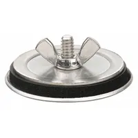 HOFFMAN Pushbutton Hole Seal: Stainless Steel, 30.5 mm Conduit Hole Size, For 1.25 in Hole Dia - Max (MPN ASPBSS)