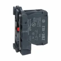SCHNEIDER Contact Block: 22 mm Panel Mounting Size, 1NC, Momentary, ZB5 Series (MPN ZB5AZ102)