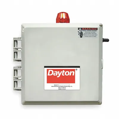 Dayton Pump Control Panel: Duplex, 3, 208/240/480V AC, 13 to 18 A, Tether Float - Multi-Purpose Pump Control Panels