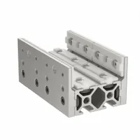 Linear Bearing: 10 Series, 4 in L x 2 1/16 in W x 2 5/8 in H, Silver, Single Mount, Std, Anodized (MPN 6733)