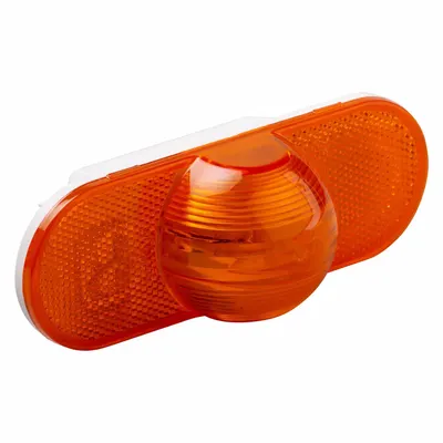 GROTE 52513 Turn Signal Light, Amber, Oval, Incandescent, Grommet Mount - Turn Signal Lights
