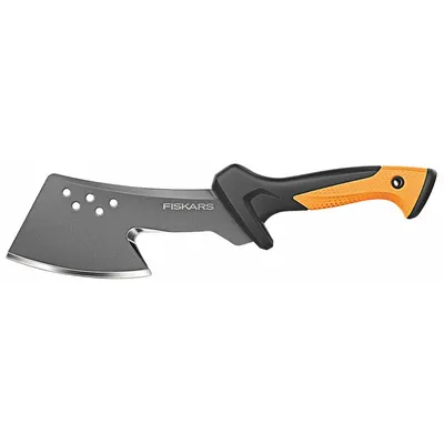 FISKARS Hatchet: 18 in Overall Lg, 9 in Cutting Edge Lg, 1.1 lb Head Wt, Steel - Hatchets