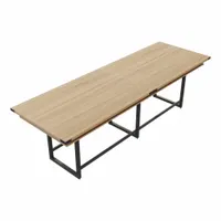 MIRELLA Conference Table: Rectangle, Fiberboard, Sand Dune, 47 1/4 in Overall Lg, 144 in Overall Wd (MPN MRH12SDD)