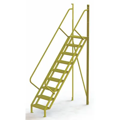 TRI-ARC Configurable Platform Ladder: 11 ft Overall Ht, 30 in Overall Wd, 20 in Overall Dp - Base Ladders & Stairs