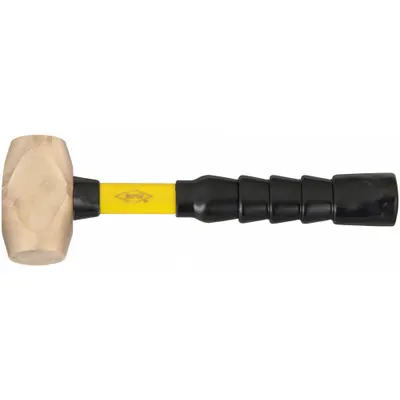 NUPLA Non-Sparking Engineering Hammer: Fiberglass Handle, 2 1/2 lb Head Wt, 1 1/2 in Dia - Non-Sparking Engineering Hammers