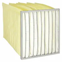 OEM Pocket Air Filter: 24 in x 24 in x 30 in, MERV 14, Yellow, Synthetic, 10 Pockets (MPN 5M354)