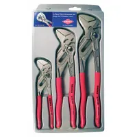 Plier Wrench Set: Flat, Push Button, 2 in_1 1/2 in_2 3/8 in Max Jaw Opening, 13_19_24 Jaw Positions (MPN 00 20 06 US2)