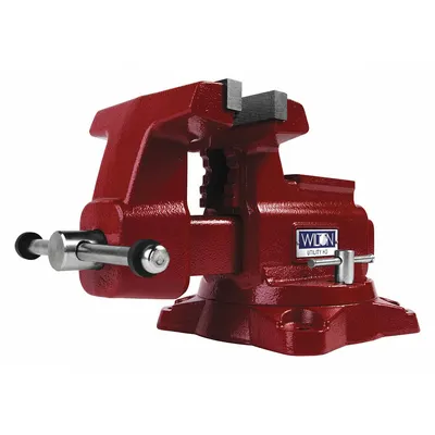 WILTON Combination Vise: Std Duty, Covered, 6 1/2 in Jaw Face Wd, 6 in Max Jaw Opening - Bench Vises