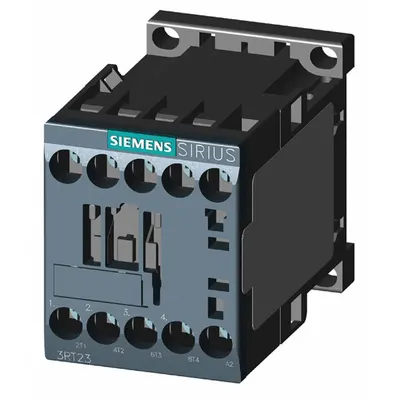 Siemens 3RT23161AB00 Non-Reversing IEC Contactor, 9 A, 4 Poles, 4NO, 24V AC Coil - Non-Reversing IEC Contactors