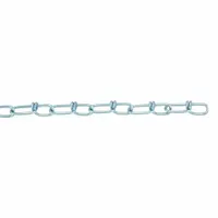 DAYTON Double Loop Chain: 3 in Chain Trade Size, Steel, 90 lb Working Load Limit, Double Loop, Zinc