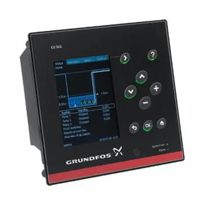 Grundfos Control Panel: 6-Zone, Single Phase, 100 to 240V AC, Plastic, Indoor/Outdoor - Lift Station Pump Control Panels