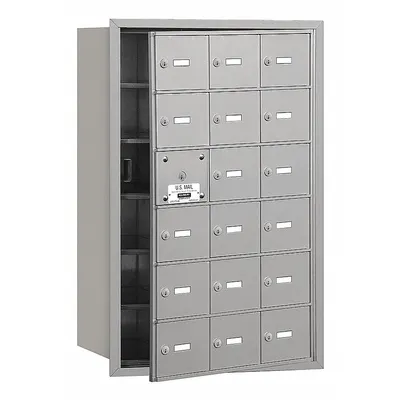 SALSBURY INDUSTRIES Mailbox: 4B+, 18 Doors, Horizontal, 35 1/4 in H x 22 3/4 in W x 16 1/2 in D - Multi-Unit Mailboxes