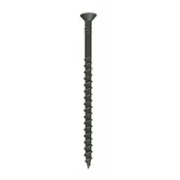 These #8 collated deck screws are 2-5/16 inches long with a plain finish, flat square head, and #2 drive size. Designed for use with auto-feed screwdrivers, they are commonly used for fastening deck boards and outdoor wood structures. Supplied in an 800-piece pack