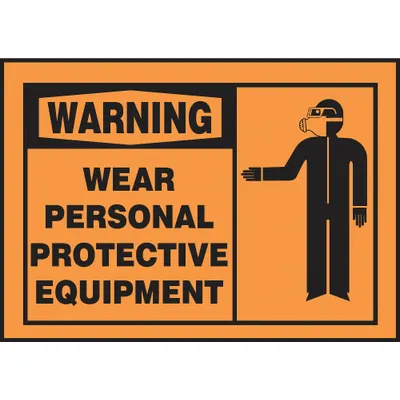 ACCUFORM LPPE305VSP Warning: Wear Personal Protective Equipment - Warning: Wear Personal Protective Equipment Signs