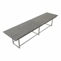 MIRELLA Conference Table: Rectangle, Fiberboard, Stone Gray, 47 1/4 in Overall Lg, 192 in Overall Wd (MPN MRH16SGY)