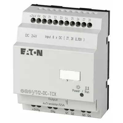 EATON Control Relay: (8) Digital, (4) Transistor - Eaton Easy E4 Smart Relays