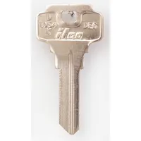 Key Blank: Compatible with Adams Rite/Dexter/Master Locks, Key ID # DE6, 5 Pins, Brass (MPN D1054K-DE6)