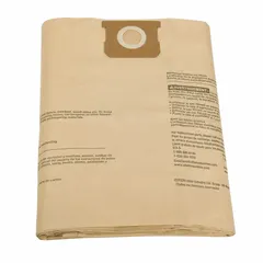 This DAYTON vacuum bag is a dry pickup, paper, 1-ply replacement bag designed for Dayton shop vacuums. It captures dry debris and dust during workshop or industrial cleanup, providing standard filtration and easy disposal.