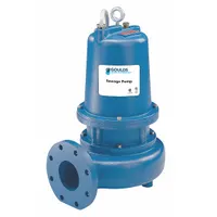 GOULDS Sewage Ejector Pump: Cast Iron, Three Phase, 3 hp, 460V AC, 550 gpm Flow Rate @ 10' of Head (MPN WS3034D4)