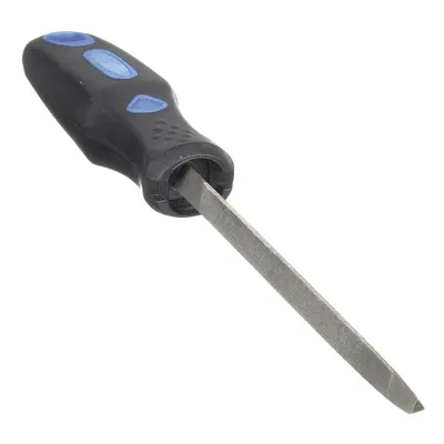 WESTWARD Taper File: Triangular, 6 in Lg, 3/8 in Wd - Triangular Tapered Saw Files