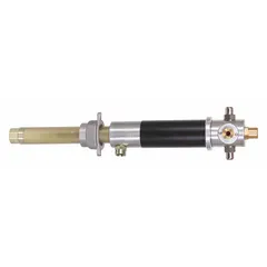 This Dayton standard dispensing piston drum pump is a pump-only unit designed for transferring medium-viscosity fluids such as lubricants, adhesives, and sealants from drums. It delivers a maximum flow rate of 4.76 gpm and handles fluids with viscosities up to 1,750 cps. Suitable for industrial fluid handling systems requiring reliable dispensing from 55-gallon drums.