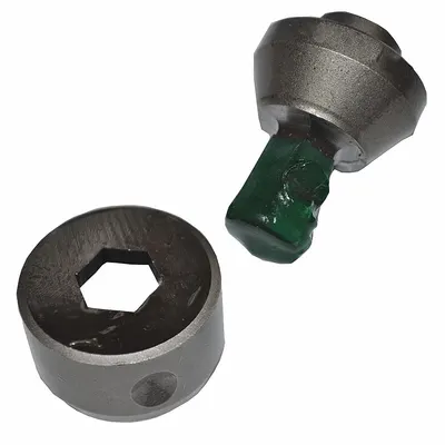 HUSKIE TOOLS Punch and Die Set: Hex Punch, 9/16 in Punch Size, Single Punch and Die Sizes - Punches & Dies