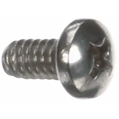 Replacement screw for food mixers, compatible with HOBART model LXIPRGC. Used to secure mixer components during operation in commercial kitchen and food preparation environments.