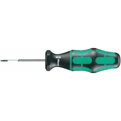 Preset torque screwdriver with click-type mechanism, delivering a fixed torque of 1 ft-lb (both min and max). Clockwise operation only. Tip size IP9. Suitable for precision fastening tasks requiring consistent torque control.