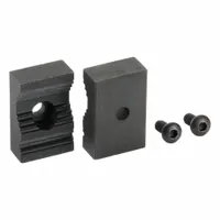 WESTWARD Replacement Pipe Jaws: Steel, (2) Screws, Works with 10D691/10D712/10D713/4LT62/4LT63/4LT64