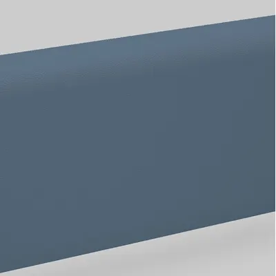 PAWLING Handrail: Windsor Blue, Ligature Resistant With Optional Bracket, BR-500 - Ligature Resistant Combined Handrail & Wall Guards