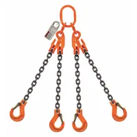 PEWAG Chain Sling: 9/32 in Chain Trade Size, 100 Chain Grade, Steel, Adj, 5 ft Sling Lg, Black (MPN 7G100QOSXK/5)