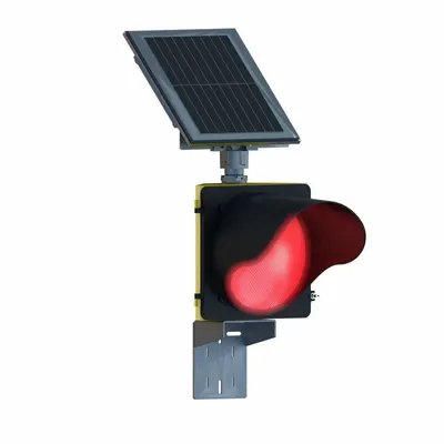 TAPCO Solar Traffic Beacon: Power Source Solar, Lamp Type LED, Light Color Red - Flashing Sign Beacons
