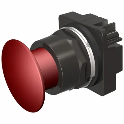 Siemens Mushroom Head Push Button: 30 mm, Non-Metallic - Mushroom-Head Push-Button Operators