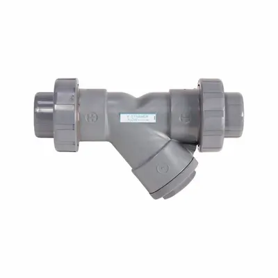 HAYWARD Y Strainer: 3/4 in, NPT, Mesh, 0.0313 in Screen Size, PVC, FPM - PVC Y Strainers