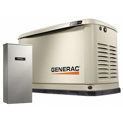 GENERAC 7172 Air-Cooled Standby Generator 240V 37.5A - Air-Cooled Generators for Natural Gas & Propane Fuel