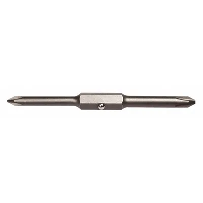 KLEIN TOOLS Double Ended Driver Bit: Imperial, Hand, #1 – Phillips Bit Size and Type Side 1 - Double-Ended Driver Bits