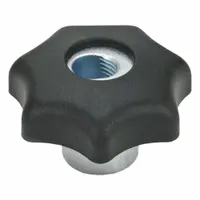 JW WINCO Quick Release Hand Knobs: 7 Point, Plastic w/ Steel Thread, M10 Thread, 29 mm Thread Lg (MPN 6336.3-50-M10)